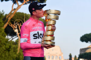 Chris Froome with Giro d’Italia trophy (picture LaPresse).jpg