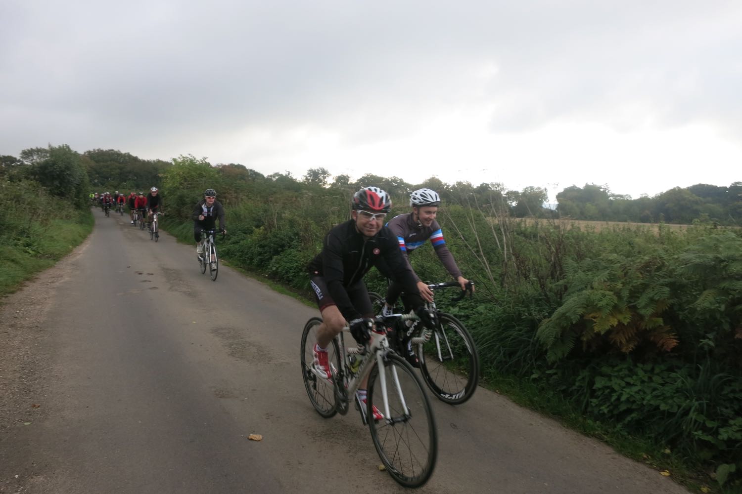 Team road.cc Winchester ride out – smiling for the camera