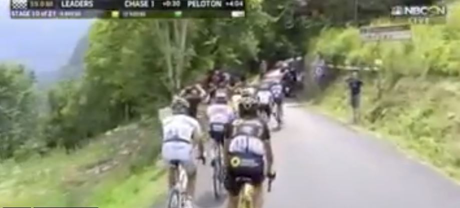 BMX rider jumps the Tour de France 2018.JPG