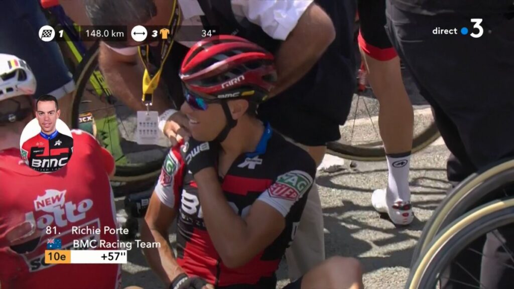 Richie Porte 2018 Tour de France crash