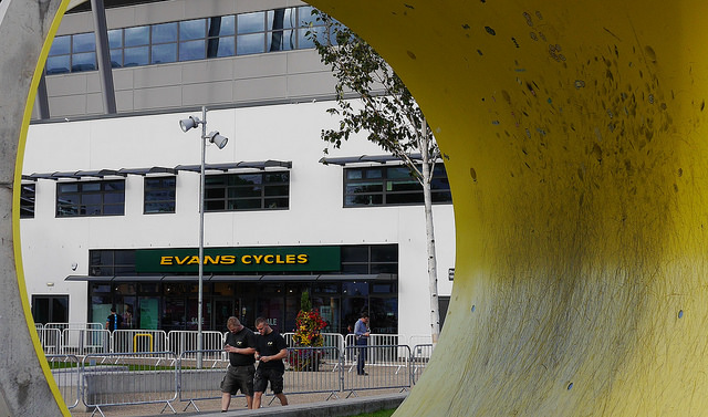 Evans Cycles, Manchester, licensed on Flickr under CC BY 2.0 by  Smabs Sputzer