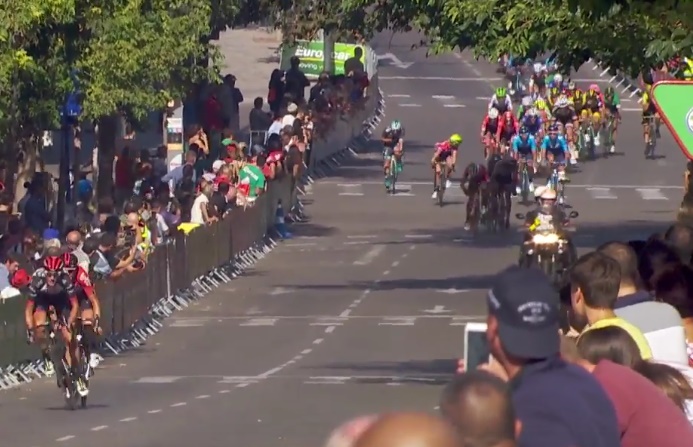 Final km of stage 18