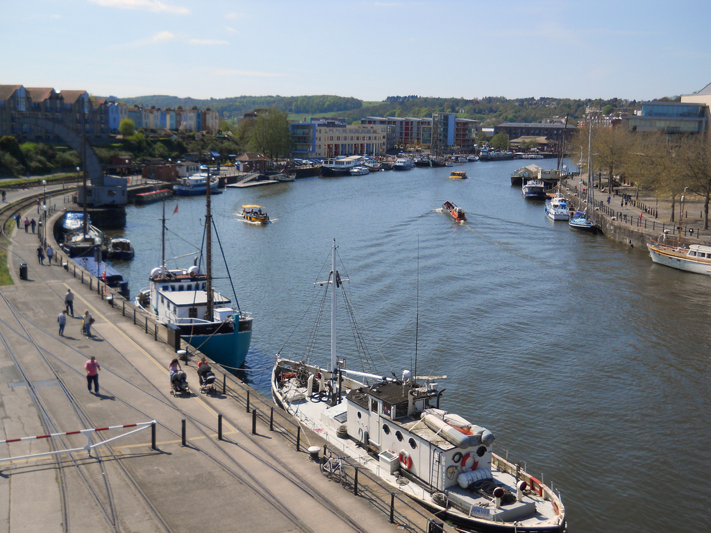 Bristol Harbour from M Shed (CC 2.0 BY SA licensed on Flicke by shrinkin’violet)