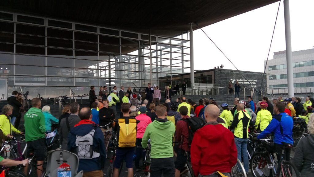 Cycle on the Senedd
