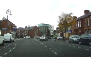 Dublin taxi driver and cyclist (via Streamable)