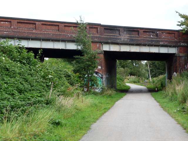 St Werburgh’s Road bridge over the Fallowfield Loop Cycleway (CC licensed by Phil Champion via Wikimedia).jpg