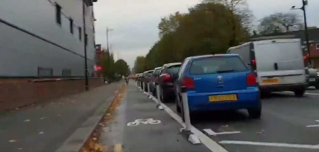 Talbot Road cycle lane