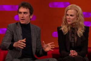 Geraint Thomas alongside Nicole Kidman on The Graham Norton Show