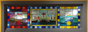 Moira Gemmill stained glass panel