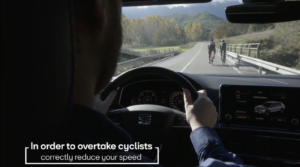 Seat Terraco cyclist detection vid still 2