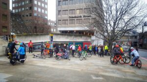 Start of the 2018 Christmas Day Ride (picture Simon MacMichael)