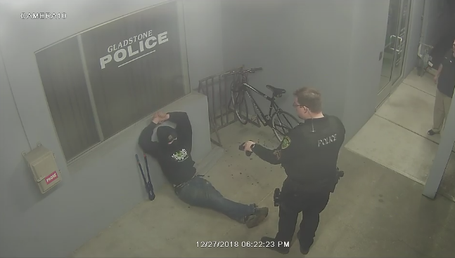 Bike thief at Gladstone Police Department (via Facebook).PNG