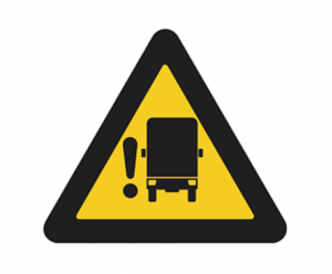 Lorry blind spot detail
