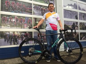 Phil Corley launches national fundraiser On Yer Bike.JPG