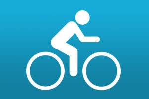 Naked cyclist
