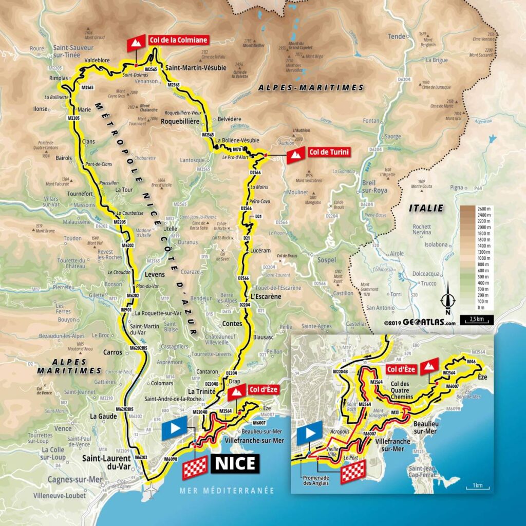 2020 TdF Stage 2 map