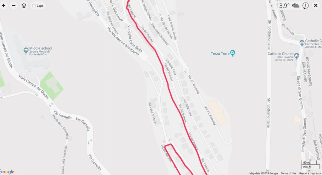 Garmin Connect riding through buildings – 1