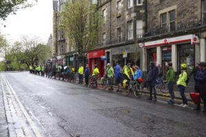 Forrest Road people-protected bike lane (CC licensed by Sandy Beach Cat via Flickr)