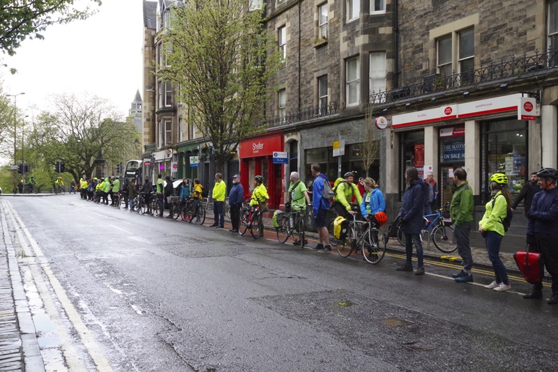 Forrest Road people-protected bike lane (CC licensed by Sandy Beach Cat via Flickr)