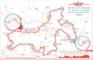 Velo Birmingham route 2019