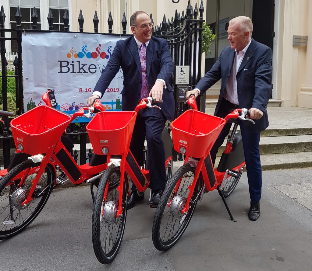 Michael Ellis MP and Paul Tuohy, Cycling UK