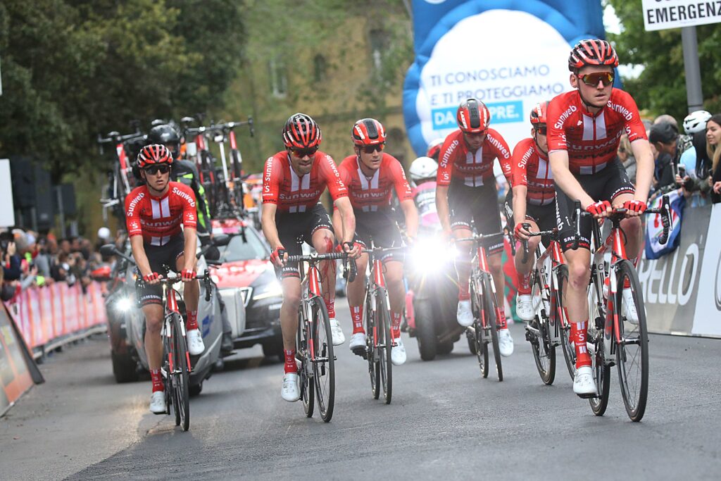 Tom Dumoulin finishes Giro d’Italia 2019 Stage 4 (picture credit Team Sunweb)