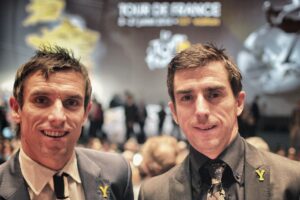 Dean and Russ Downing TDF Paris (copyright Simon MacMichael)