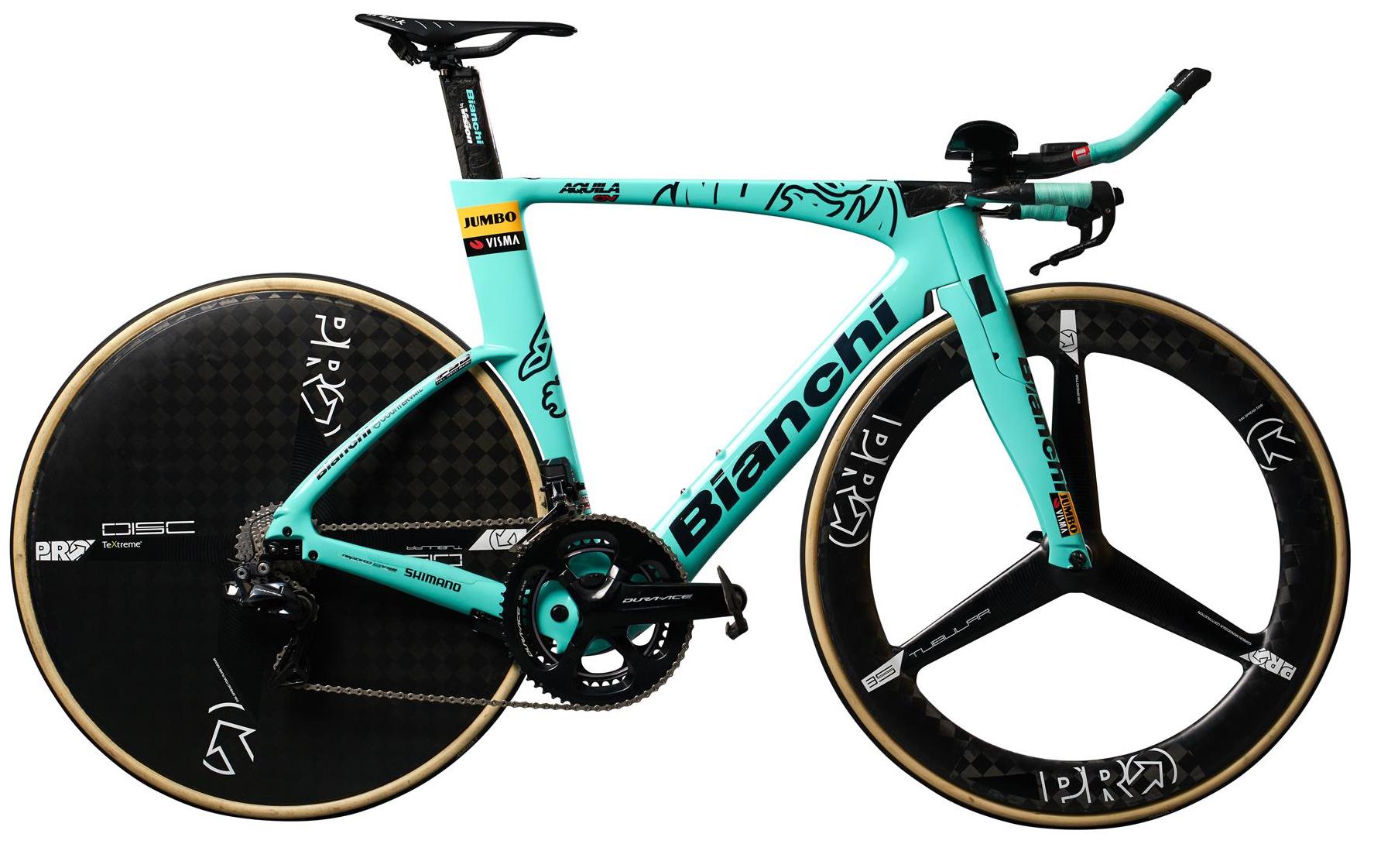 Tour de France 2019 Bianchi Aquila CV Team Jumbo Visma