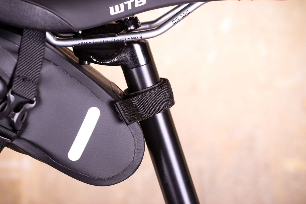 BTR Waterproof Under The Bike Saddle Wedge Style Bike Bag – strap.jpg