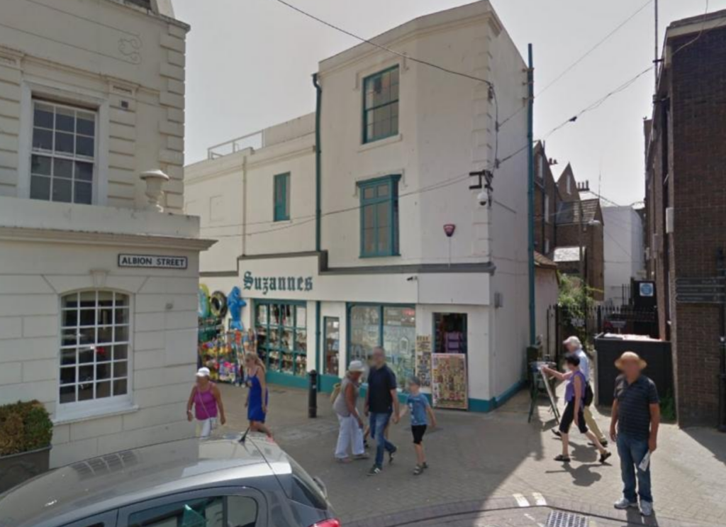 Suzannes Gift Shop in Braodstairs via Streetview