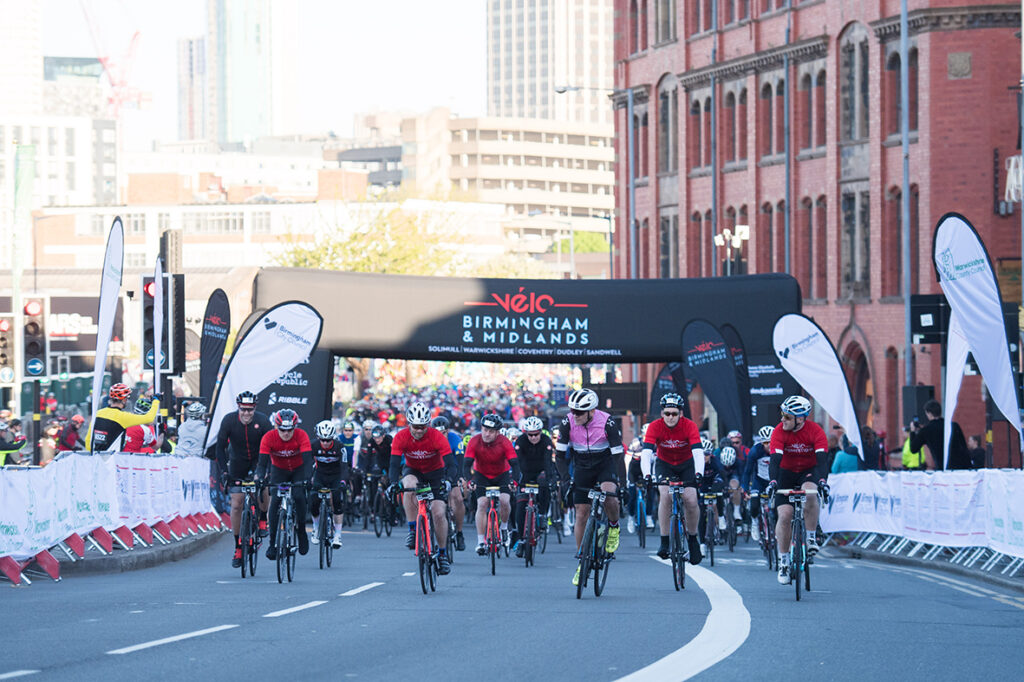 Cyclists set off for Vélo Birmingham & Midlands 2019