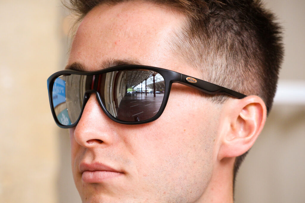Galibier Surveillance Precision Optics glasses – Matt Black and Smoke – worn.jpg