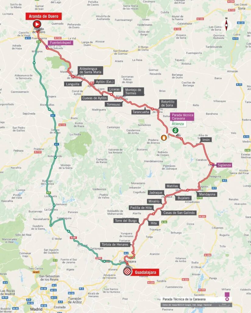 Vuelta Stage 17 Map