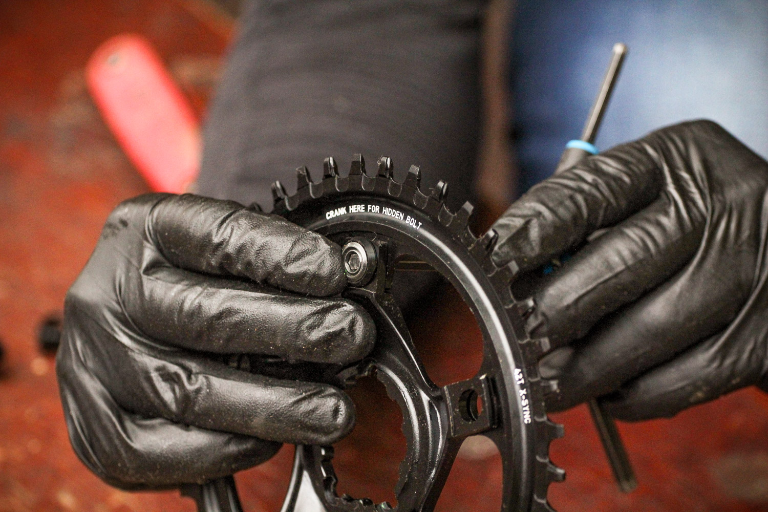 How to fit a CX1 chainring 13
