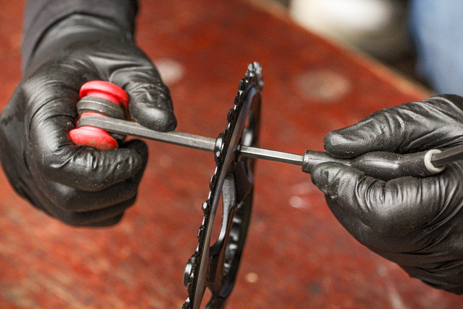 How to fit a CX1 chainring 14