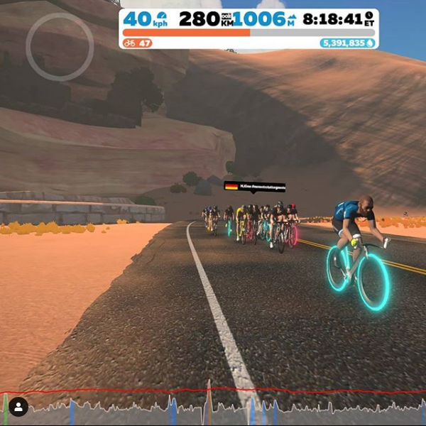 Michael Knudsen undertaking virtual RAAM on Zwift 2.PNG