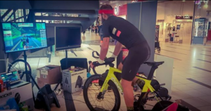 Michael Knudsen undertaking virtual RAAM on Zwift.PNG