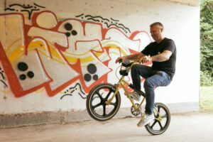 Raleigh Burner wheelie