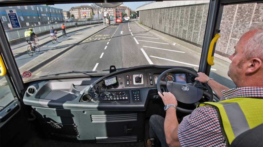 View from lorry cab