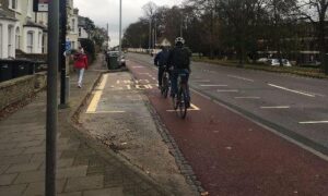 Cambridge kerbed cycleway