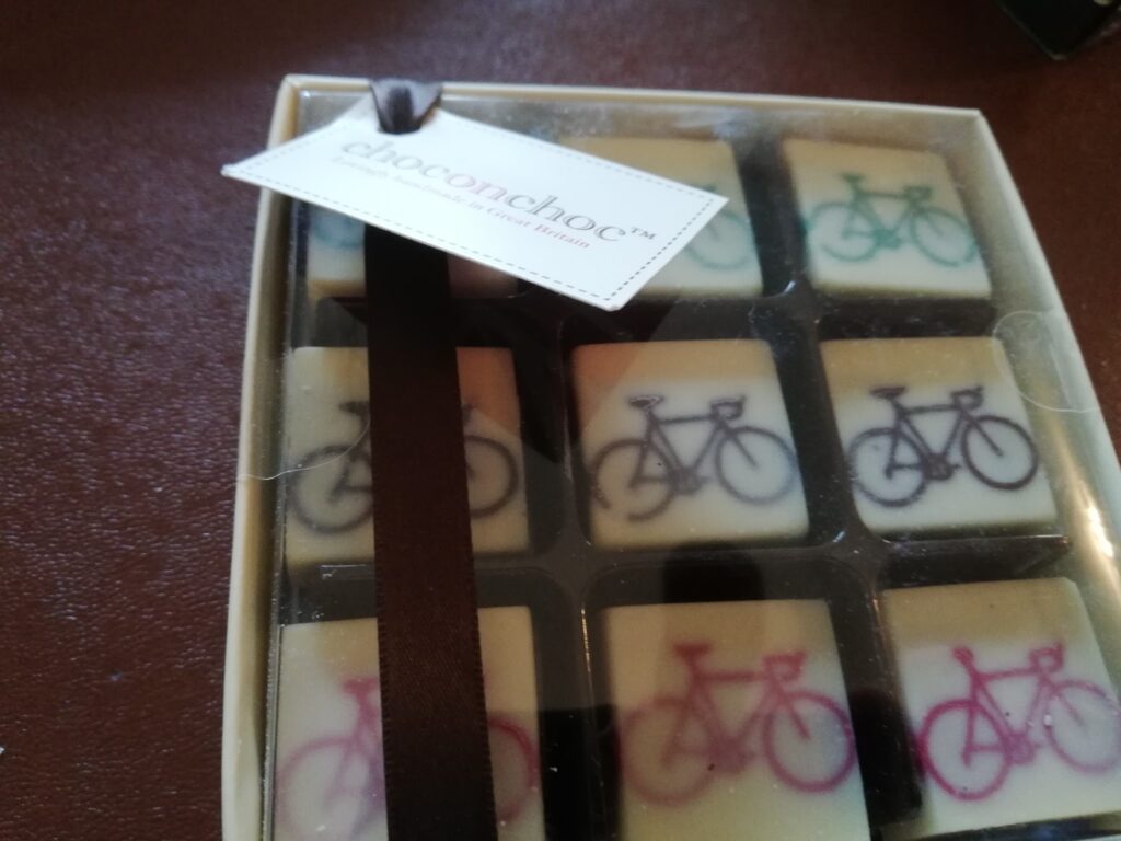 cycling chocolates Mark Frost