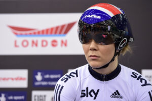 Jess Varnish at the 2016 UCI Track Cycling World Championships in London (picture credit SWPix.com).JPG
