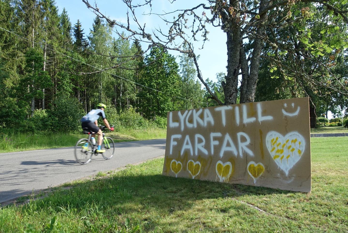 Vatternrundan ride Sweden good luck grandad – 1