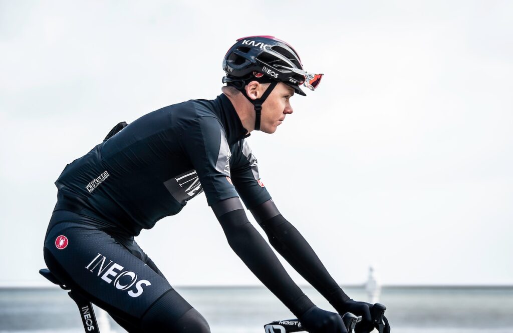 Chris Froome at 2019 Tour de Yorkshire, picture credit Allan McKenzie, SWpix.com_