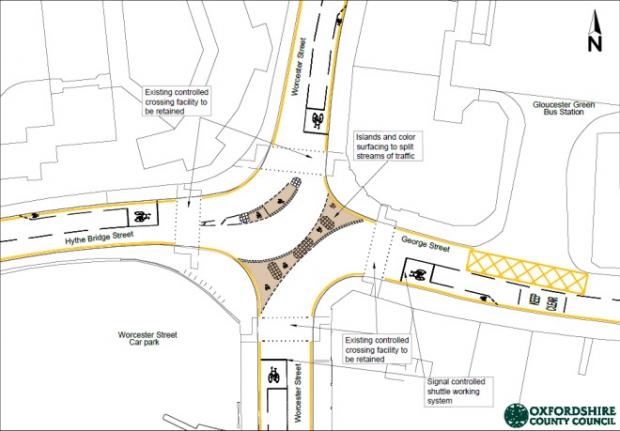 Hythe Bridge Street, Worcester Street and George Street redesign