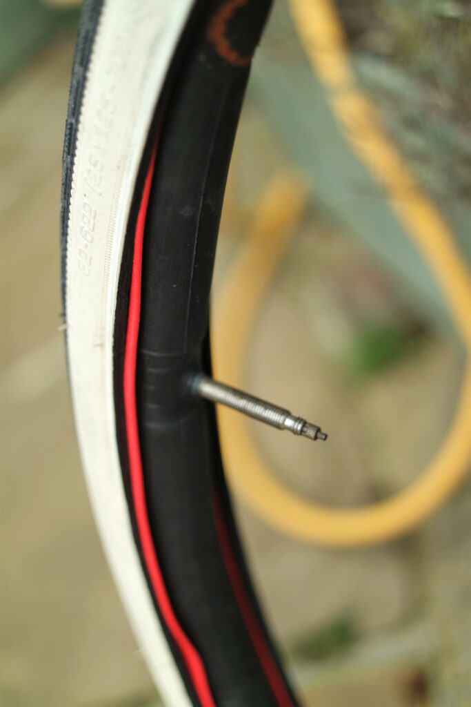 Tannus tyre insert tube inserted into channel .JPG