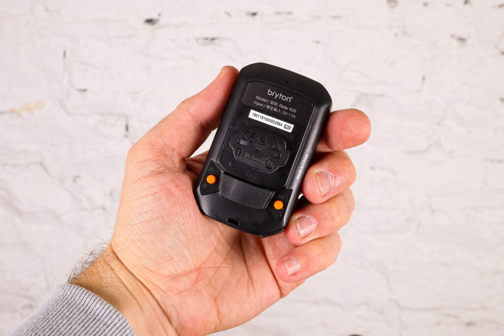 Bryton Rider 420E GPS computer – back