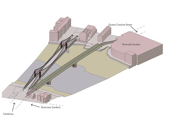 hammersmith temporary bridge proposal via TfL
