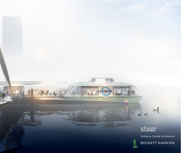 Proposed ferry from Rotherhithe to Canary Wharf image