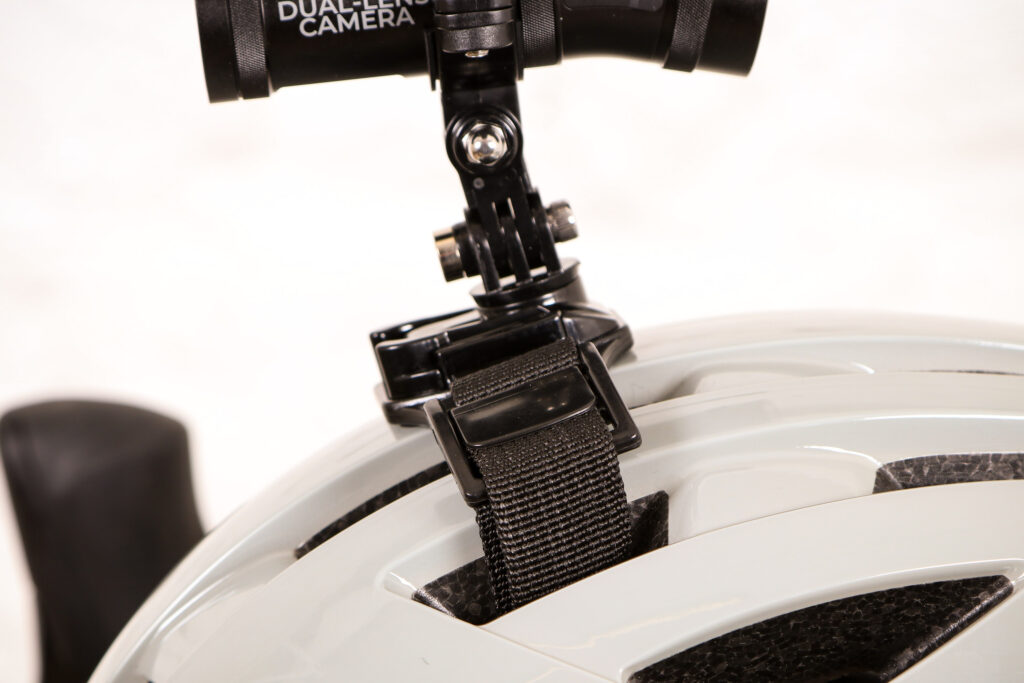 Techalogic DC-1 Dual Lens helmet Camera – mount.jpg